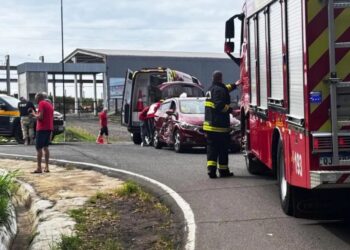 Veículo com placas de Peritiba se envolve em acidente de trânsito na BR-153