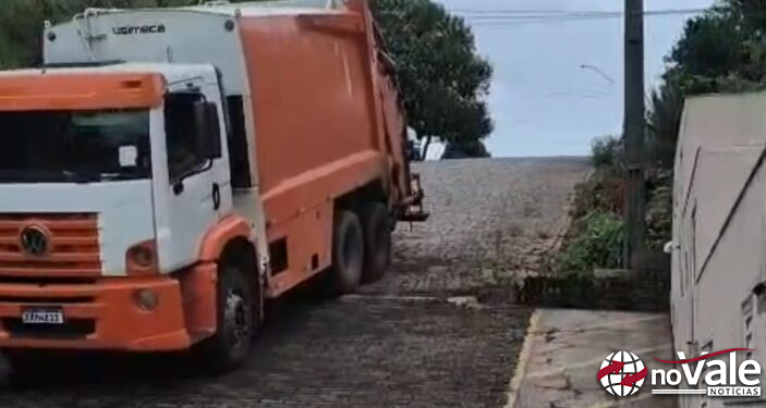 Moradores de condomínio questionam acesso e condições de caminhão de coleta de lixo no Loteamento Lar Imóveis