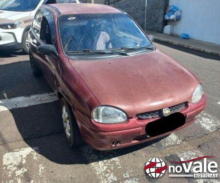 Veículo furtado é recuperado pela Polícia Militar em Herval d’Oeste