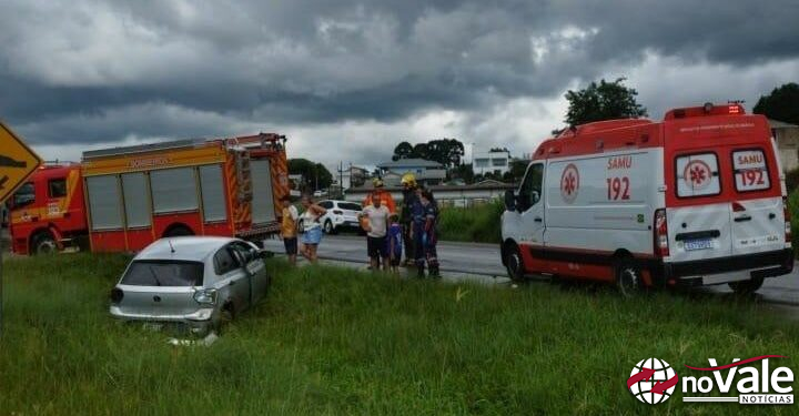 Colisão frontal deixa mulher ferida na BR-282 em Campos Novos