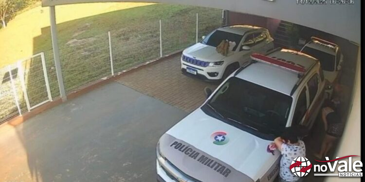 Policial militar salva bebê de 45 dias engasgada com leite materno em Luzerna