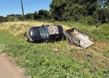 Saída de pista na BR-470 deixa mulher ferida em Campos Novos