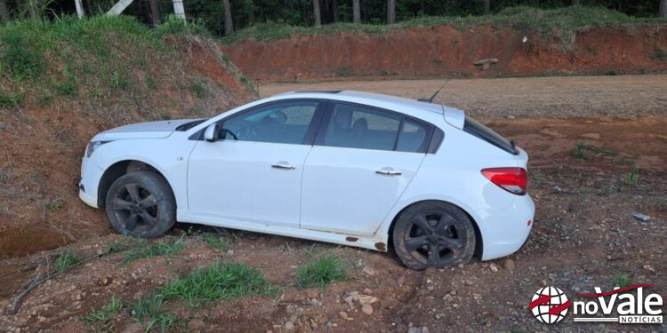 Saída de pista é registrada na SC-150, em Capinzal