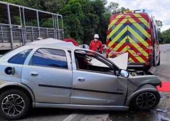 Grave acidente próximo ao trevão de Irani tira a vida de motorista