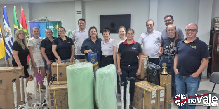 Rotary de Capinzal-Ouro recebe equipamentos ortopédicos por emenda da vereadora Dalva Dalcortivo