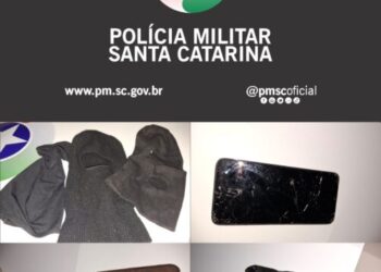 Polícia Militar apreende veículo, balaclavas e facas após relatos de disparos de arma de fogo em Concórdia