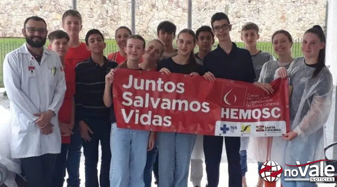 Hemosc retoma o Projeto Escola e fortalece a formação de futuros doadores em Santa Catarina