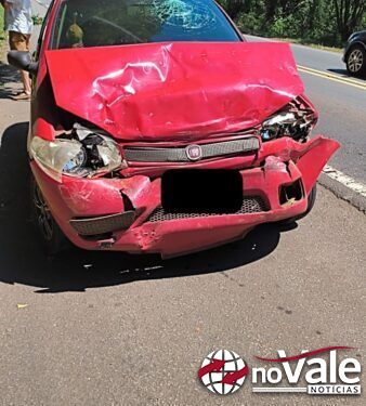 Engavetamento na BR-282 deixa mulher ferida e mobiliza atendimento de emergência em Erval Velho