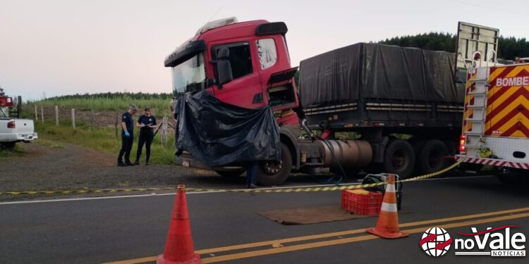 Trabalhador morre esmagado por cabine de caminhão na SC-120