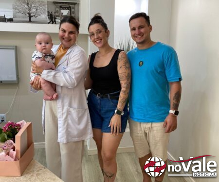 Matteo passa por consulta de acompanhamento em Chapecó após cirurgia para correção do fechamento precoce da moleira