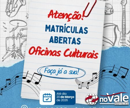 Piratuba: Fundação de cultura abre inscrições para oficinas culturais 2026