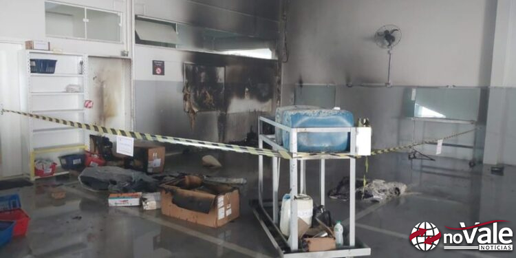 Homem fica ferido após princípio de incêndio em empresa às margens da SC-355, em Videira
