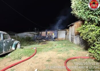 Incêndio em residência deixa jovem ferida em Fraiburgo