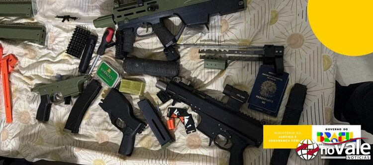 Operação desarticula rede criminosa que vendia armas produzidas com impressão 3D
