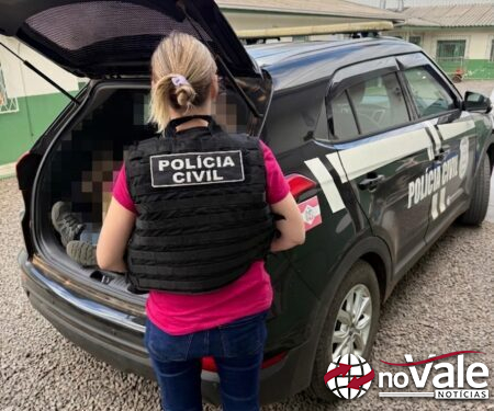 Polícia Civil prende homem condenado a mais de 16 anos por estupro de vulnerável em Herval d’Oeste