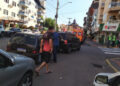 Engavetamento entre três carros é registrado no Centro de Piratuba