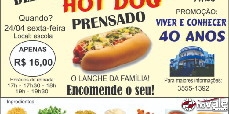 IV Noite do Hot Dog Prensado celebra os 40 anos da Escola Viver e Conhecer
