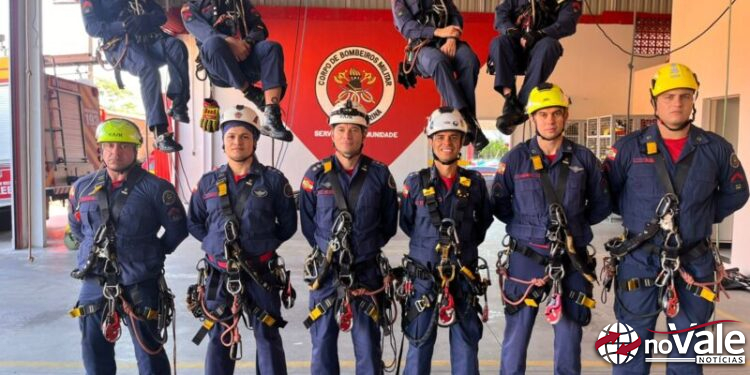 Bombeiros treinam resgate em altura em Joaçaba, Herval d’Oeste e Luzerna para o Rope Days 2026