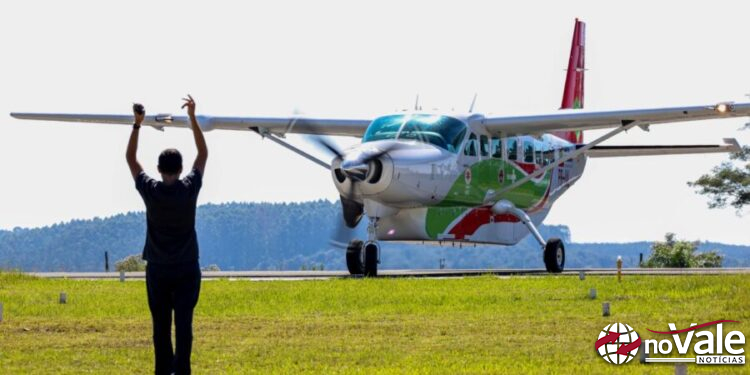 Serviço aeromédico em Joaçaba completa dois anos com 398 missões e cerca de 700 pessoas transportadas pelo CBMSC