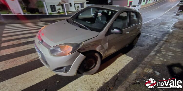 Colisão entre dos veículos é registrada no Centro de Capinzal