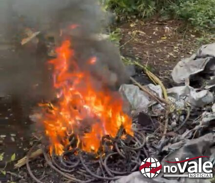 Três homens são presos após furto e queima de fios de cobre em Campos Novos