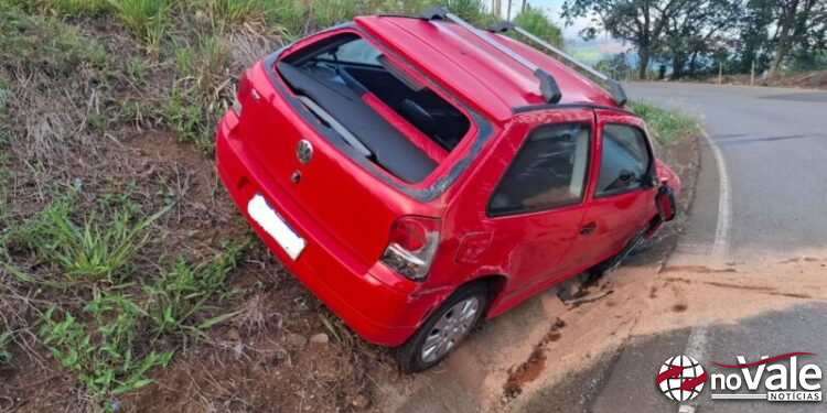 Saída de pista deixa homem ferido na Barra do Leão